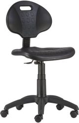 . Munkaszék, gázliftes, háttámlás, műanyag ülőfelület és támla, "1290", fekete . Munkaszék, gázliftes, háttámlás, műanyag ülőfelület és támla, "1290", fekete