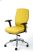MAYAH Irodai szék, állítható karfával, sárga szövetborítás, alumínium lábkereszt, MAYAH "Sunshine"
