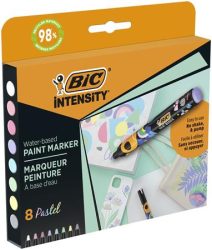 BIC Dekormarker készlet, 1,5 - 2,3 mm, BIC "Paint marker", 8 különböző pasztell szín
