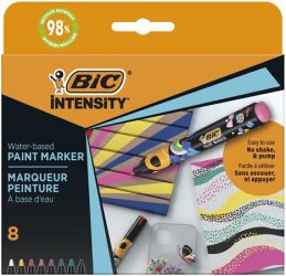 BIC Dekormarker készlet, 1,5 - 2,3 mm, BIC "Paint marker", 8 különböző élénk szín BIC Dekormarker készlet, 1,5 - 2,3 mm, BIC "Paint marker", 8 különböző élénk szín