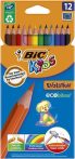   BIC Színes ceruza készlet, BIC KIDS "Evolution", 12 különböző szín