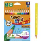   BIC Színes ceruza készlet, háromszögletű, BIC KIDS "Evolution Triangle", 12 különböző szín