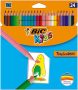   BIC Színes ceruza készlet, BIC KIDS "Tropicolors", 24 különböző szín