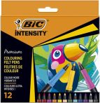   BIC Tűfilc készlet, 0,4 mm, BIC "Intensity", 12 különböző szín