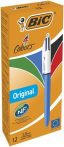 BIC Golyóstoll, 0,32 mm, nyomógombos, négyszínű, BIC "4 Colours Original" BIC Golyóstoll, 0,32 mm, nyomógombos, négyszínű, BIC "4 Colours Original"
