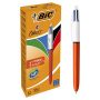   BIC Golyóstoll, 0,3 mm, nyomógombos, négyszínű, BIC "4 Colours Fine"