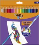   BIC Színes ceruza készlet, BIC "Evolution Illusion", 24 különböző szín