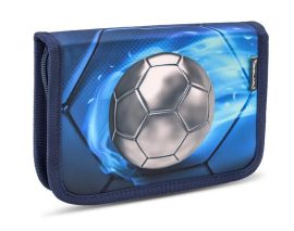 BELMIL Tolltartó, klapnis, cipzáras, BELMIL "Football 4", kék, foci BELMIL Tolltartó, klapnis, cipzáras, BELMIL "Football 4", kék, foci
