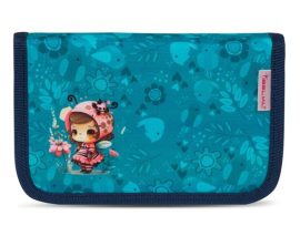 BELMIL Tolltartó, klapnis, cipzáras, BELMIL "Cute Owl", kék, bagoly BELMIL Tolltartó, klapnis, cipzáras, BELMIL "Cute Owl", kék, bagoly