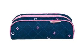 BELMIL Tolltartó, henger alakú, cipzáras, BELMIL "Meet your Horses", kék, lovak BELMIL Tolltartó, henger alakú, cipzáras, BELMIL "Meet your Horses", kék, lovak