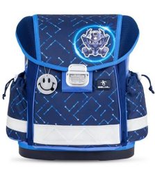 BELMIL Iskolatáska, fémcsat, BELMIL "Classy Navy Blue Tech", robot BELMIL Iskolatáska, fémcsat, BELMIL "Classy Navy Blue Tech", robot