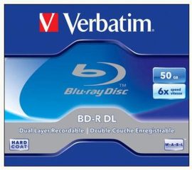 VERBATIM BD-R BluRay lemez, kétrétegű, 50GB, 6x, 1 db, normál tok, VERBATIM VERBATIM BD-R BluRay lemez, kétrétegű, 50GB, 6x, 1 db, normál tok, VERBATIM