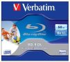   VERBATIM BD-R BluRay lemez, kétrétegű, nyomtatható, 50GB, 6x, 1 db, normál tok, VERBATIM