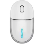   CANYON Egér, vezeték nélküli, dual-mode kapcsolat, optikai, CANYON "OnClick 24", fehér