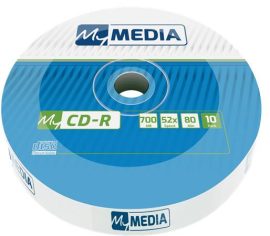 MYMEDIA CD-R lemez, 700MB, 52x, 10 db, zsugor csomagolás, MYMEDIA (by VERBATIM) MYMEDIA CD-R lemez, 700MB, 52x, 10 db, zsugor csomagolás, MYMEDIA (by VERBATIM)