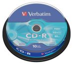 VERBATIM CD-R lemez, 700MB, 52x, 10 db, hengeren, VERBATIM "DataLife" VERBATIM CD-R lemez, 700MB, 52x, 10 db, hengeren, VERBATIM "DataLife"