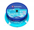 VERBATIM CD-R lemez, Crystal bevonat, AZO, 700MB, 52x, 25 db, hengeren VERBATIM "DataLife Plus" VERBATIM CD-R lemez, Crystal bevonat, AZO, 700MB, 52x, 25 db, hengeren VERBATIM "DataLife Plus"
