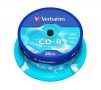   VERBATIM CD-R lemez, 700MB, 52x, 25 db, hengeren, VERBATIM "DataLife"