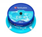 VERBATIM CD-R lemez, 700MB, 52x, 25 db, hengeren, VERBATIM "DataLife" VERBATIM CD-R lemez, 700MB, 52x, 25 db, hengeren, VERBATIM "DataLife"
