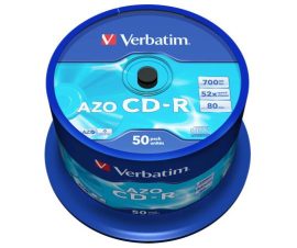 VERBATIM CD-R lemez, Crystal bevonat, AZO, 700MB, 52x, 50 db, hengeren VERBATIM "DataLife Plus" VERBATIM CD-R lemez, Crystal bevonat, AZO, 700MB, 52x, 50 db, hengeren VERBATIM "DataLife Plus"