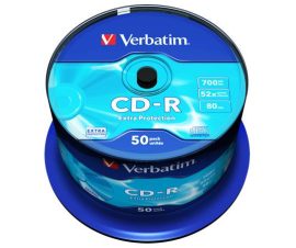VERBATIM CD-R lemez, 700MB, 52x, 50 db, hengeren, VERBATIM "DataLife" VERBATIM CD-R lemez, 700MB, 52x, 50 db, hengeren, VERBATIM "DataLife"