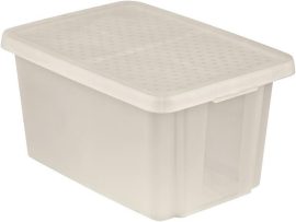 CURVER Tárolódoboz, tetővel, 45 l, áttetsző, CURVER "Essentials" CURVER Tárolódoboz, tetővel, 45 l, áttetsző, CURVER "Essentials"