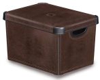 CURVER Tárolódoboz, tetővel, 22 l, bőrhatású, CURVER " Deco L" CURVER Tárolódoboz, tetővel, 22 l, bőrhatású, CURVER " Deco L"