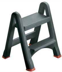 CURVER Összecsukható létra, 2 lépcsőfokos, műanyag, CURVER CURVER Összecsukható létra, 2 lépcsőfokos, műanyag, CURVER