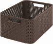   CURVER Rattan hatású kosár, 18l, sötétbarna, CURVER "Style M"