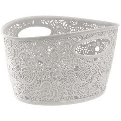 CURVER Csipke hatású kosár, CURVER "Victoria", fehér CURVER Csipke hatású kosár, CURVER "Victoria", fehér