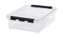 SMARTSTORE Műanyag tárolódoboz, 8 liter, fekete fogantyúkkal, SMARTSTORE "Classic 14", átlátszó SMARTSTORE Műanyag tárolódoboz, 8 liter, fekete fogantyúkkal, SMARTSTORE "Classic 14", átlátszó