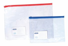 DONAU Rendszerező tasak, A5, PVC, simítózáras, DONAU DONAU Rendszerező tasak, A5, PVC, simítózáras, DONAU