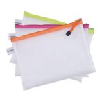 DONAU Irattartó tasak, cipzáras, A4, 343x246 mm, DONAU, vegyes színek DONAU Irattartó tasak, cipzáras, A4, 343x246 mm, DONAU, vegyes színek