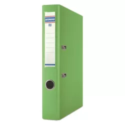 DONAU Iratrendező, 50 mm, A4, PP/karton, DONAU "Szivárvány", világoszöld