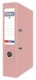   DONAU Iratrendező, 75 mm, A4, PP/karton, élvédő sínnel,  DONAU "Life", pasztell rózsaszín