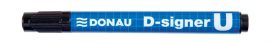 DONAU Alkoholos marker, 2-4 mm, kúpos, DONAU "D-signer U", fekete DONAU Alkoholos marker, 2-4 mm, kúpos, DONAU "D-signer U", fekete
