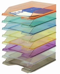 DONAU Irattálca, műanyag, DONAU, áttetsző kék DONAU Irattálca, műanyag, DONAU, áttetsző kék