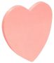   DONAU Öntapadó jegyzettömb, szív alakú, 50 lap, DONAU, rózsaszín