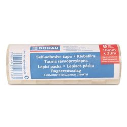DONAU Ragasztószalag, 18 mm x 33 m, DONAU, átlátszó DONAU Ragasztószalag, 18 mm x 33 m, DONAU, átlátszó