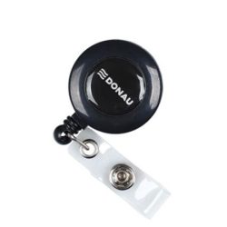 DONAU Azonosítókártya-tartó, kihúzható, patentos, DONAU, fekete DONAU Azonosítókártya-tartó, kihúzható, patentos, DONAU, fekete