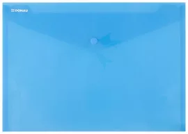 DONAU Irattartó tasak, A4, PP, patentos, DONAU, kék