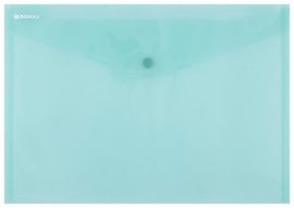 DONAU Irattartó tasak, A4, PP, patentos, DONAU, zöld