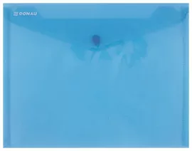 DONAU Irattartó tasak, A5, PP, patentos, DONAU, kék