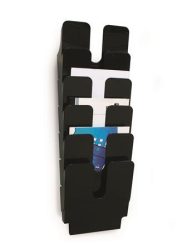 DURABLE Prospektustartó, fali, álló, A4, DURABLE "FLEXIPLUS 6", fekete DURABLE Prospektustartó, fali, álló, A4, DURABLE "FLEXIPLUS 6", fekete