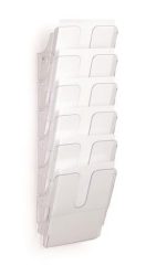 DURABLE Prospektustartó, fali, álló, A4, DURABLE "FLEXIPLUS 6", áttetsző DURABLE Prospektustartó, fali, álló, A4, DURABLE "FLEXIPLUS 6", áttetsző