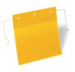 DURABLE Logisztikai zseb, A5, fekvő, DURABLE, dróttal, sárga DURABLE Logisztikai zseb, A5, fekvő, DURABLE, dróttal, sárga