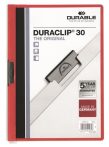 DURABLE Gyorsfűző, klipes, A4, DURABLE "DURACLIP® 30", piros DURABLE Gyorsfűző, klipes, A4, DURABLE "DURACLIP® 30", piros