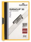DURABLE Gyorsfűző, klipes, A4, DURABLE "DURACLIP® 30", sárga DURABLE Gyorsfűző, klipes, A4, DURABLE "DURACLIP® 30", sárga