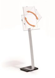 DURABLE Padlóállvány, A3, DURABLE "INFO SIGN", ezüst DURABLE Padlóállvány, A3, DURABLE "INFO SIGN", ezüst