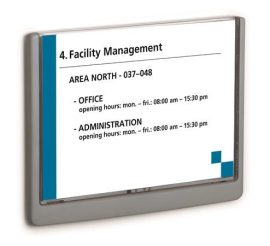 DURABLE Információs tábla, 210x148,5 mm, DURABLE "CLICK SIGN", szürke DURABLE Információs tábla, 210x148,5 mm, DURABLE "CLICK SIGN", szürke